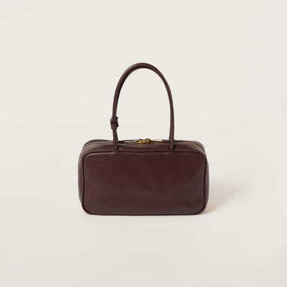 Beau medium brown leather bag