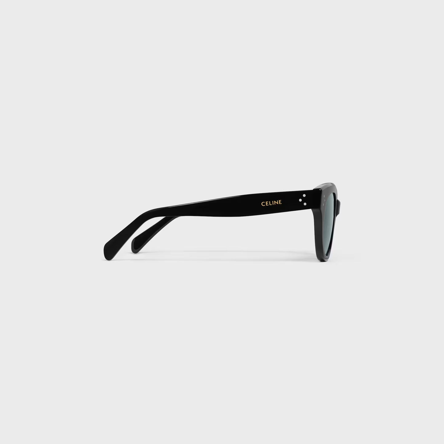 Occhiali da sole rotondi S332 in acetato nero donna