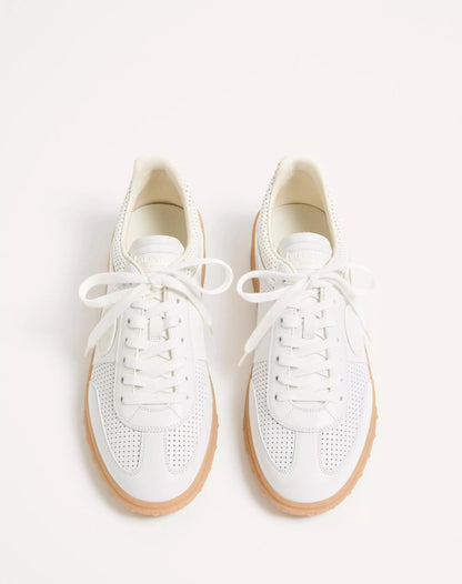Sneaker Low Top Upvillage In Nappa Traforata Bianco