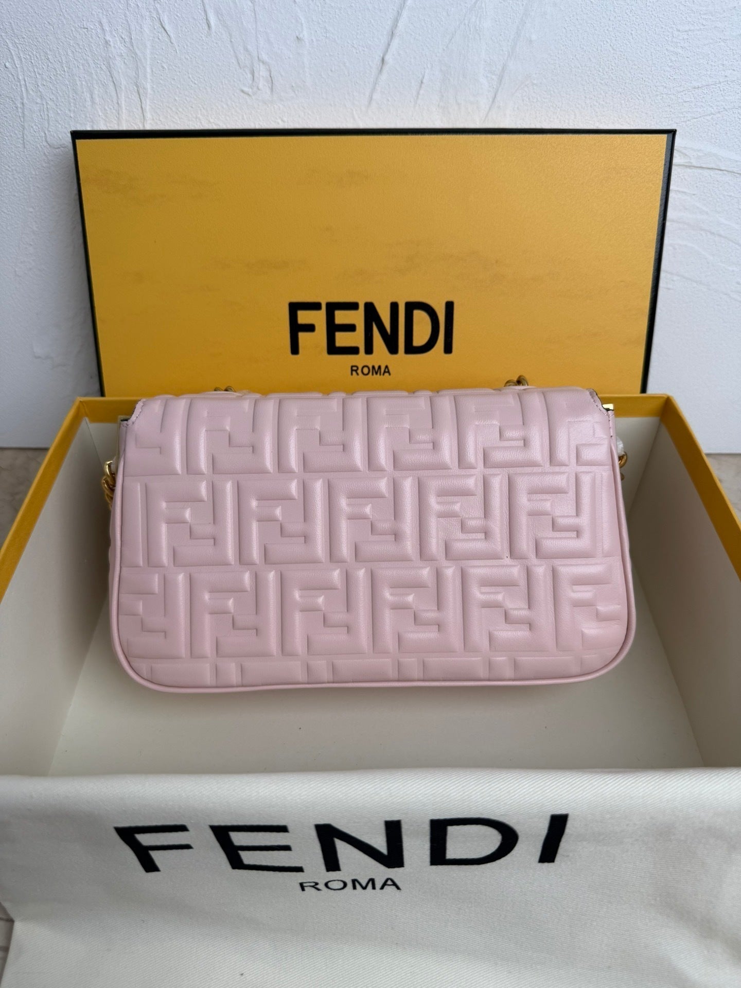 Portafoglio On Chain Baguette in nappa roso