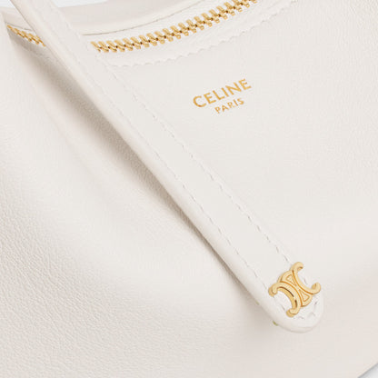Borsa Lulu Teen in pelle di vitello granata riso