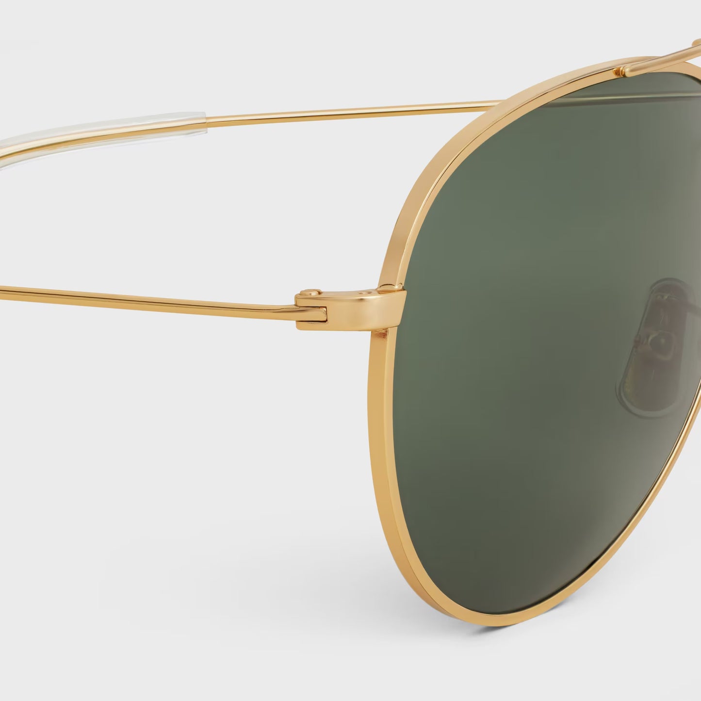 Occhiali da sole Metal Frame 01 con lenti in vetro minerale oro/verde