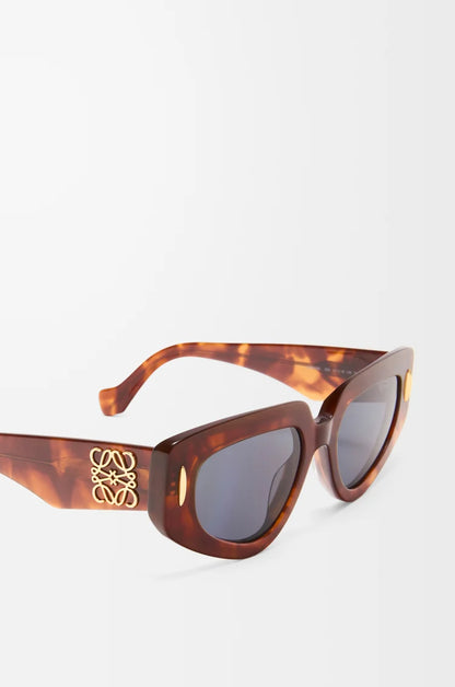 Occhiali da sole Butterfly Screen piccoli Havana Fiammato