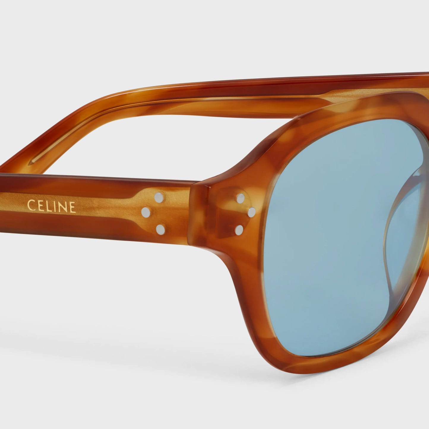 Occhiali da sole Black Frame 60 in acetato avana biondo