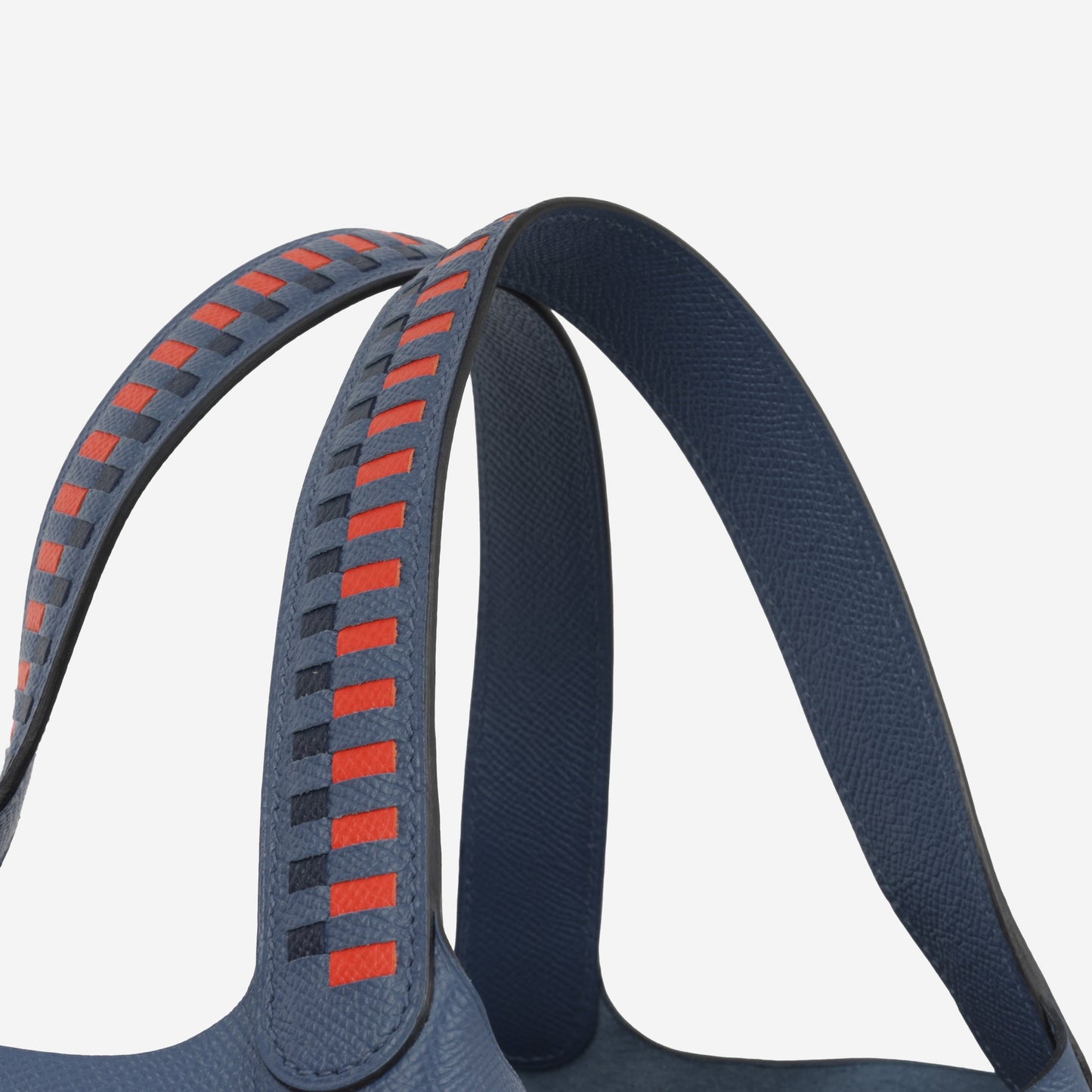 Picotin 22 Treccia di cuoio - Blu inchiostro / Nero / Mattone di Epsom