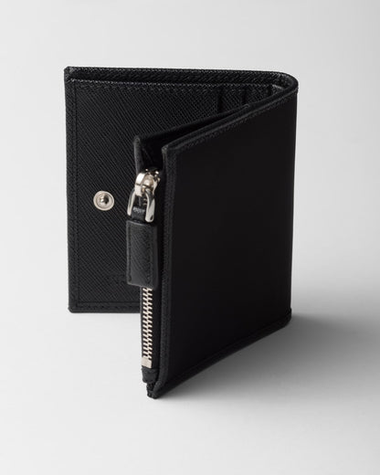 Small black Re-Nylon wallet