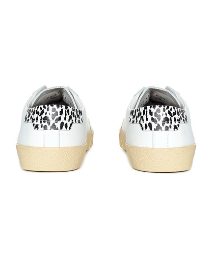 White Court Classic sneakers with leopard heel tab