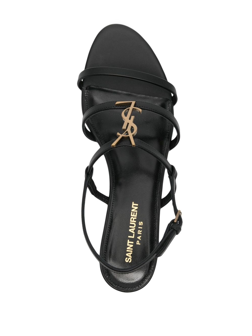 Black leather Cassandra sandals