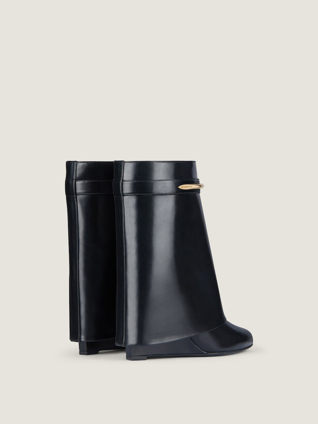 Shark Stiefeletten aus schwarzem Leder