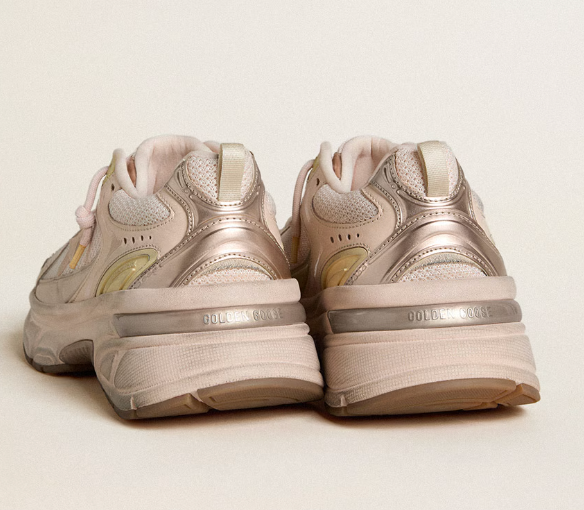 Lightstar in pink leather and mesh upper with pink star