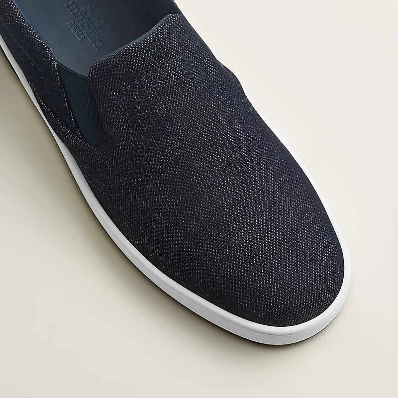 Lucky raw blue slip-on sneaker