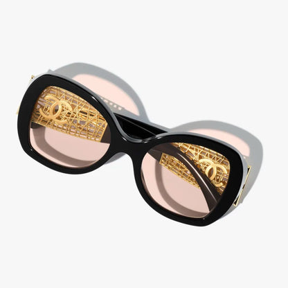 Occhiali a farfalla da sole Nero