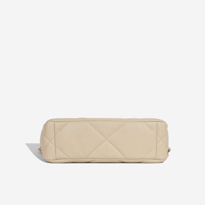 19 Small Flap Bag Beige