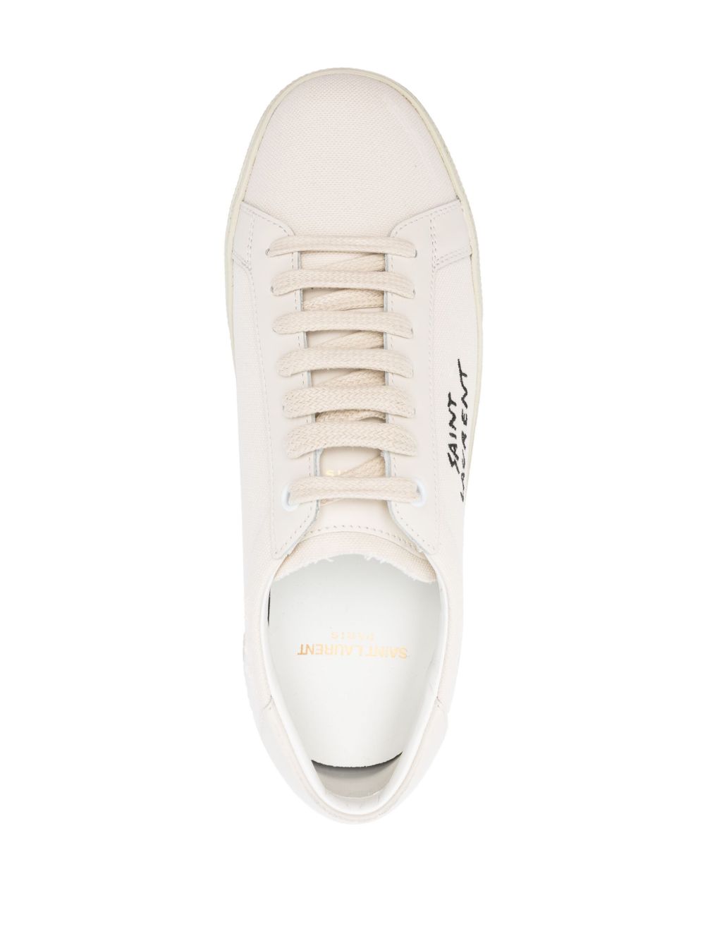 Sneakers classiche SL/06 ricamate bianche