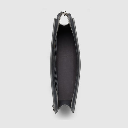 Small two-tone pouch in black GG Supreme fabric