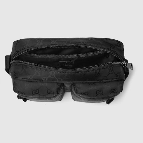 Borsa a tracolla Gucci Nexus misura piccola nylon nero