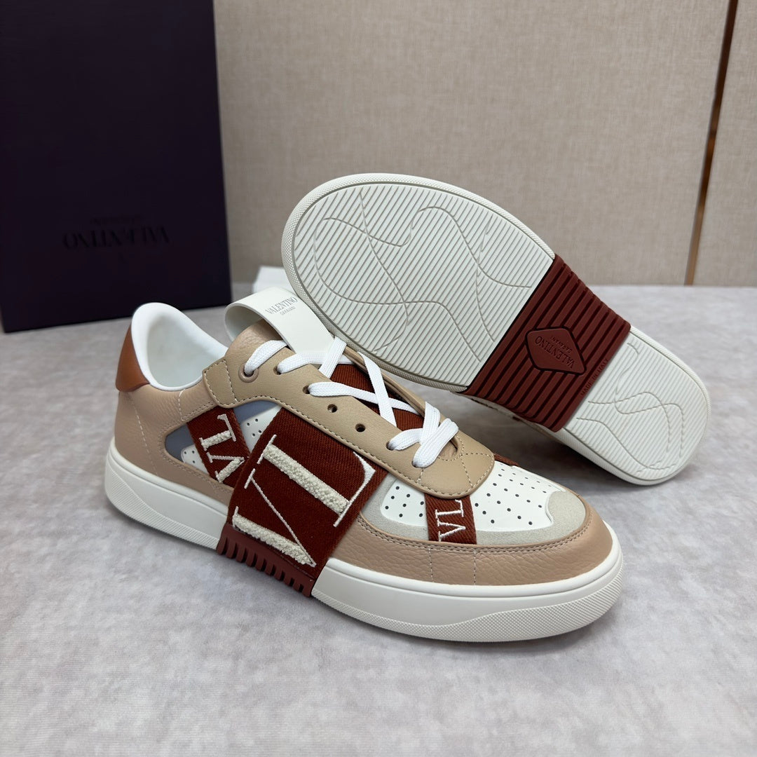 Sneakers VL7N in pelle marrone