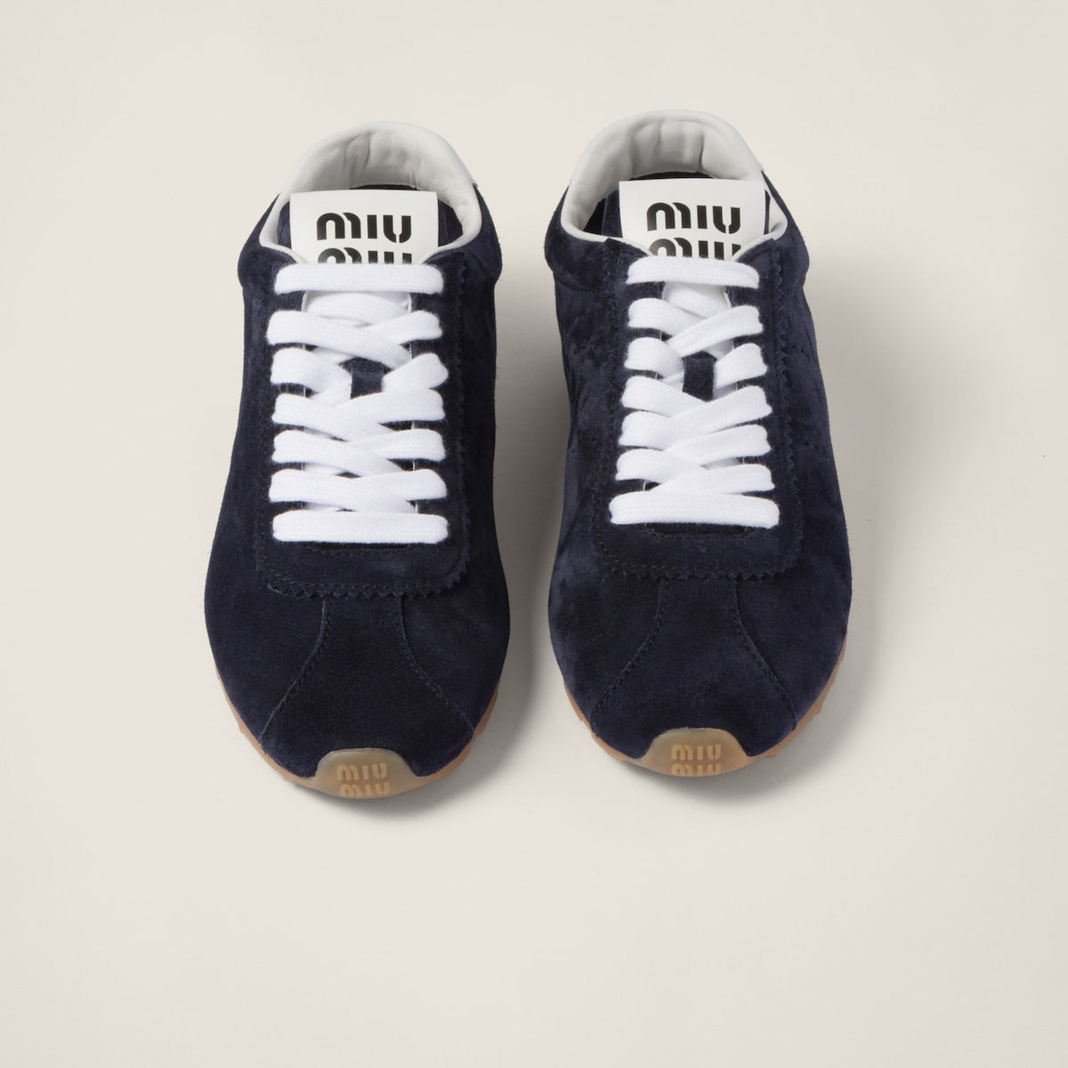 Blue suede Plume sneakers