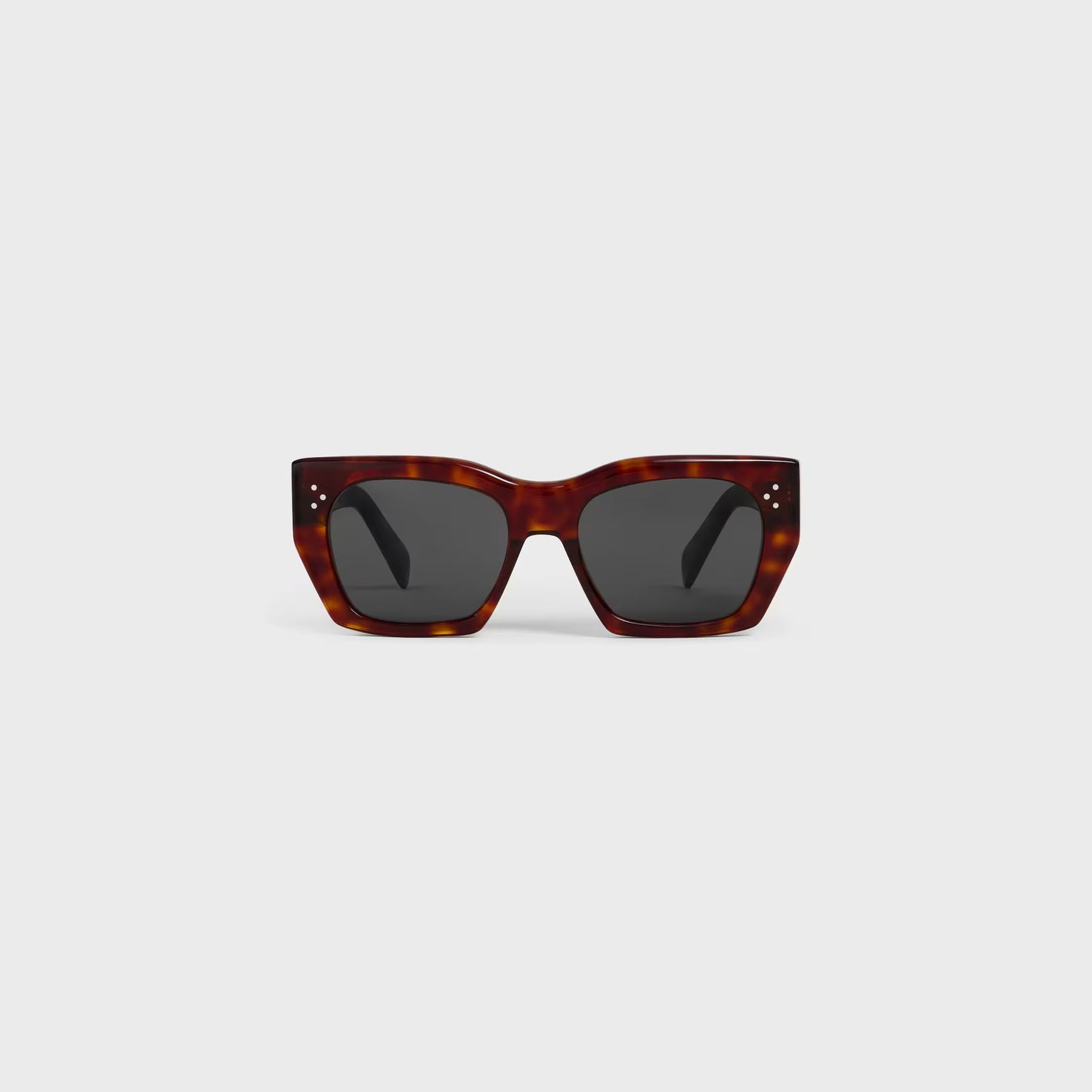 Occhiali da sole cat-eye S342 in acetato avana rosso donna