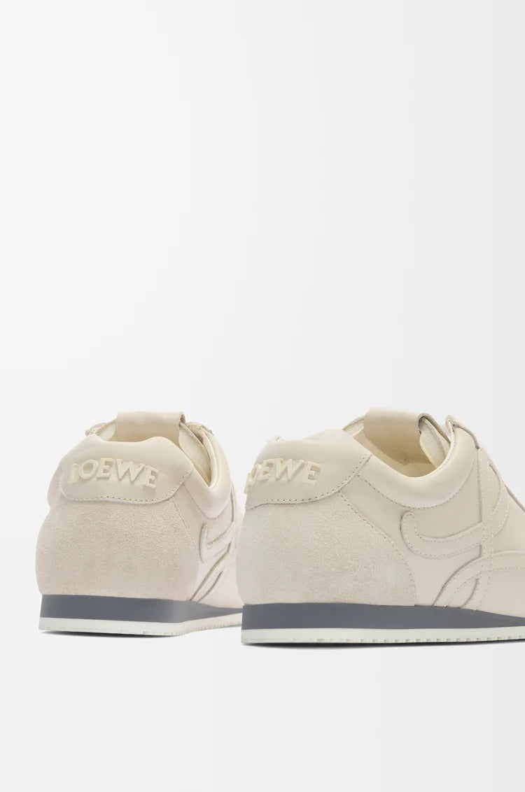 Sneaker Ballet Runner 2.0 in morbida pelle bianco