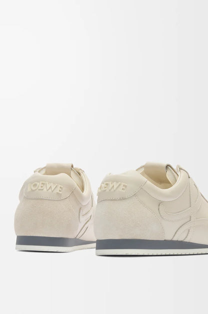 Sneaker Ballet Runner 2.0 in morbida pelle bianco