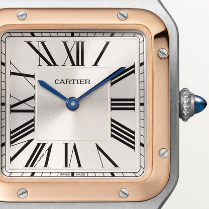 Santos-Dumont Uhr mit schwarzem Armband