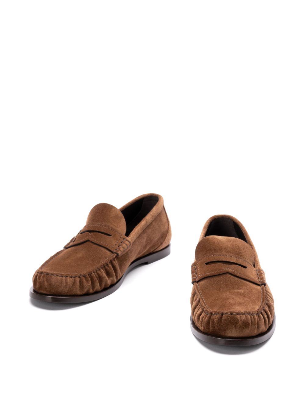 Brown Suede Loafers