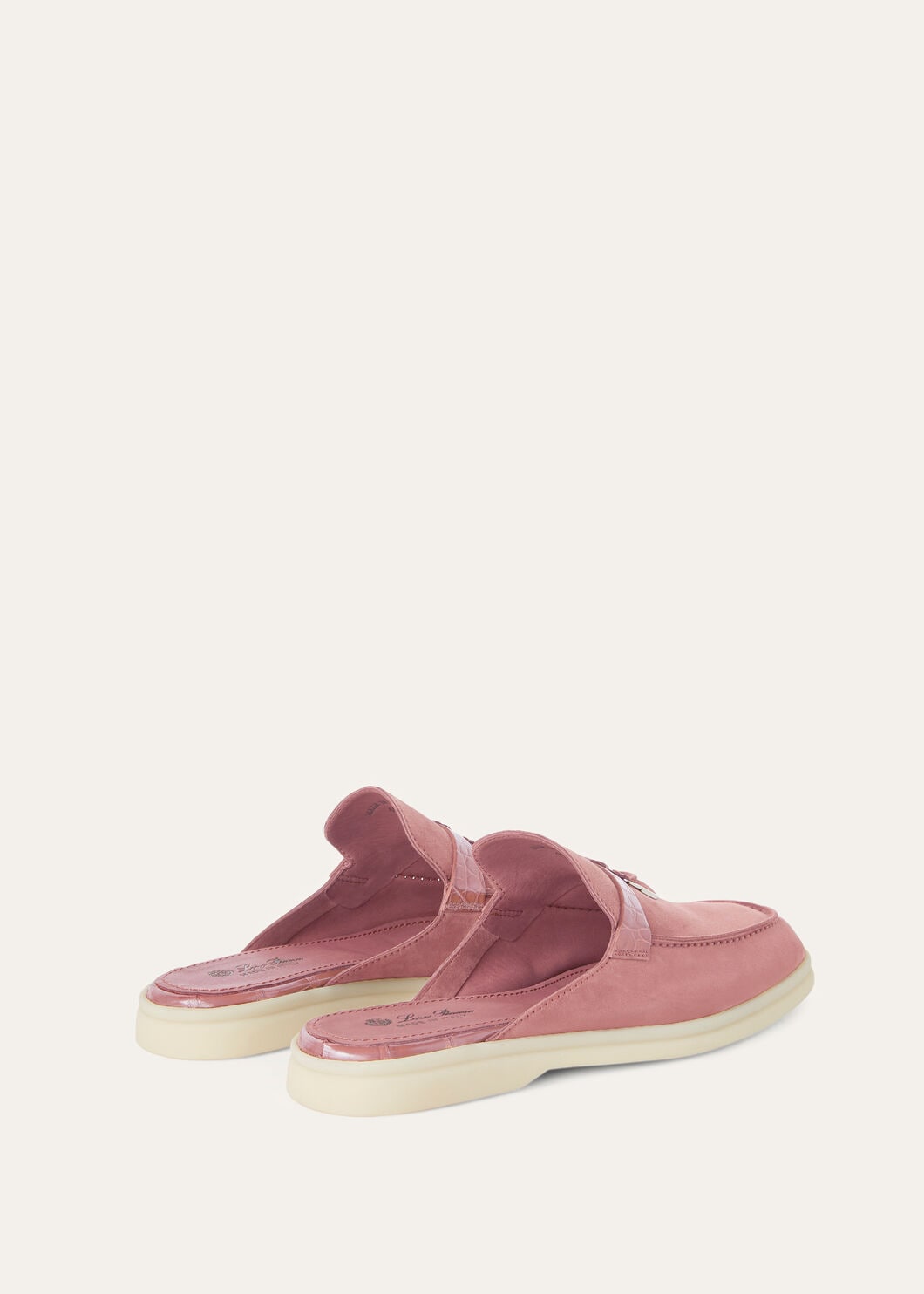 Babouche Charms Walk in pelle scamosciata rosa