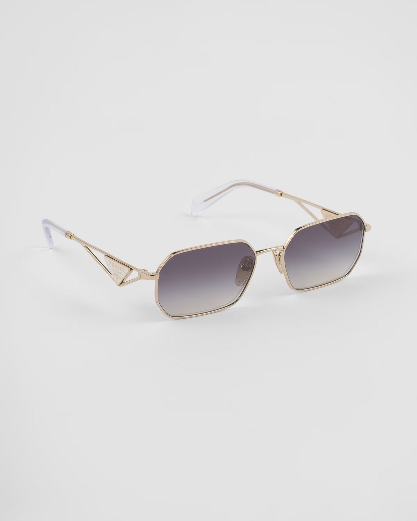 Sunglasses with Triangle Logo and Gradient Iris Lenses