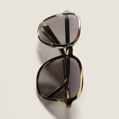 Miu Regard sunglasses in striped London with grey lenses