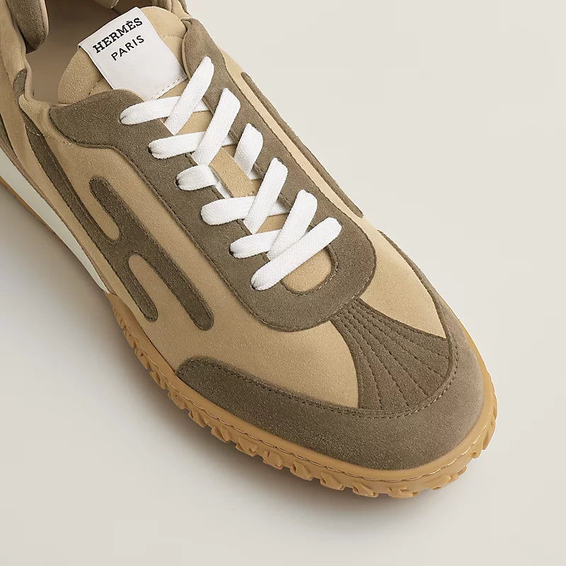 Jet Sneaker Leinenbeige / Tundragrün