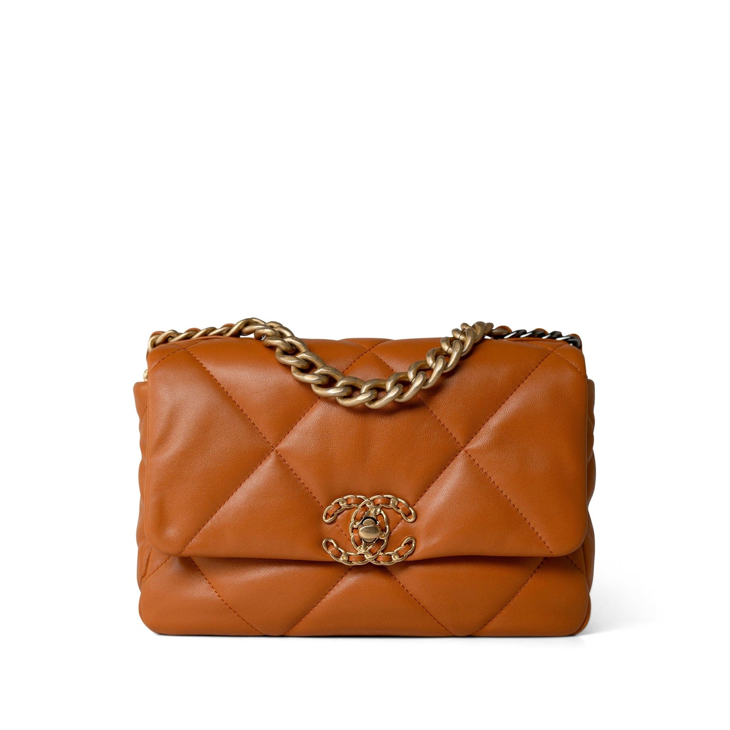 19 Small Caramel Flap Bag