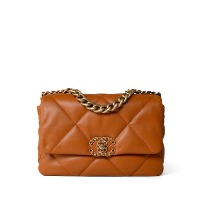 19 Small Caramel Flap Bag