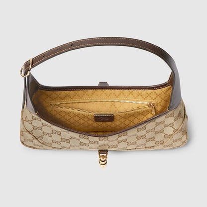 Borsa a spalla Jackie Slim misura media sabia e marrone