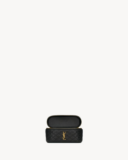 GABY VANITY Medium Black Leather Bag
