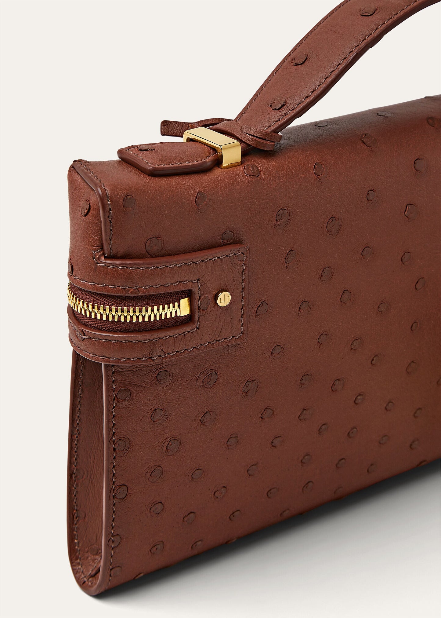 Extra Clutch L29 Burnt Tan / Sun Gold polka dots