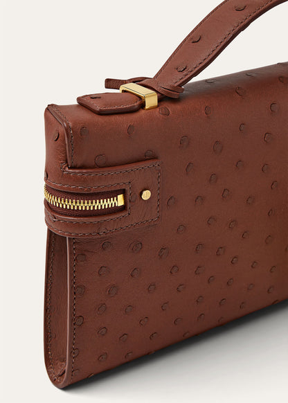 Extra Clutch L29 Burnt Tan / Sun Gold polka dots