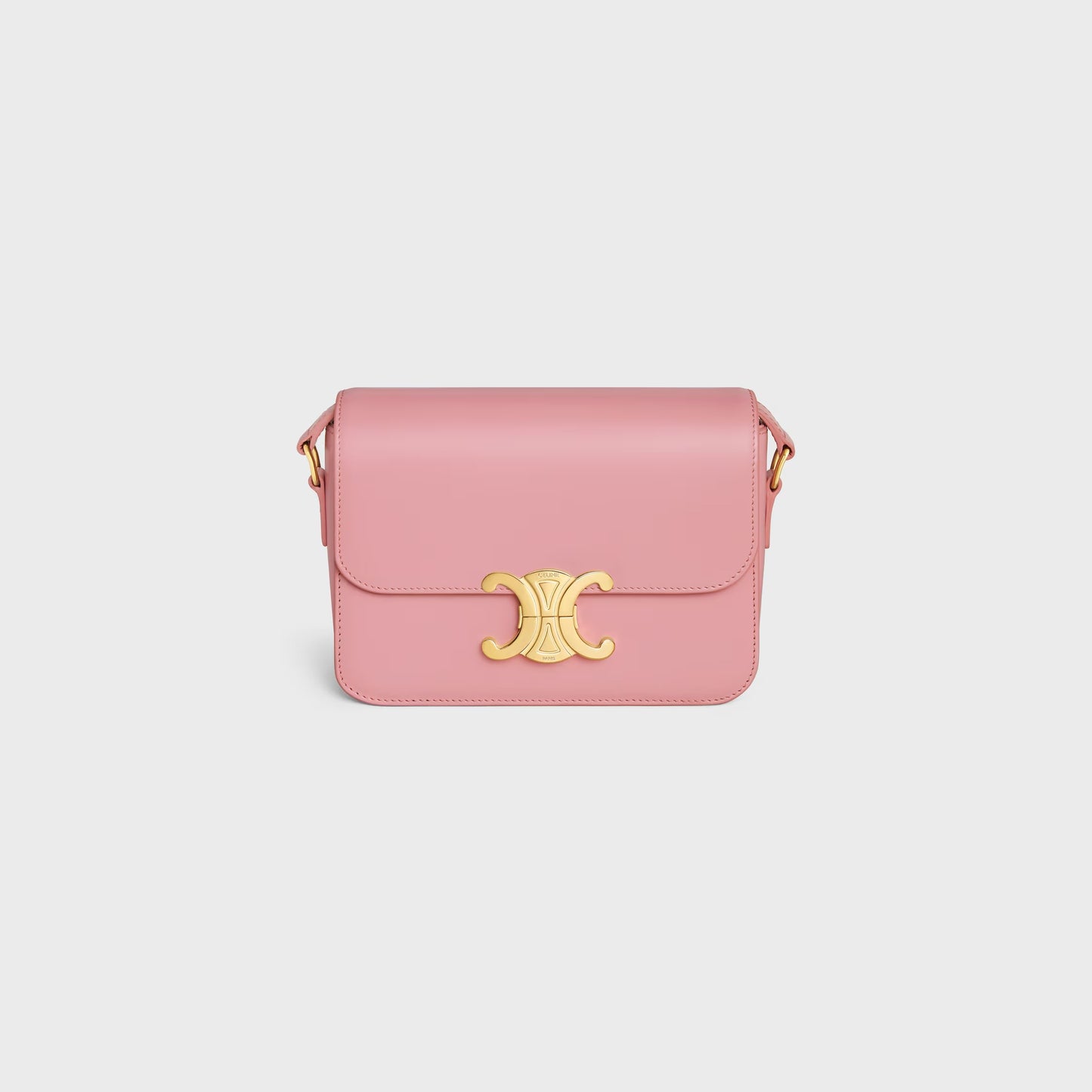 Borsa Teen Triomphe in pelle di vitello lucida rosa
