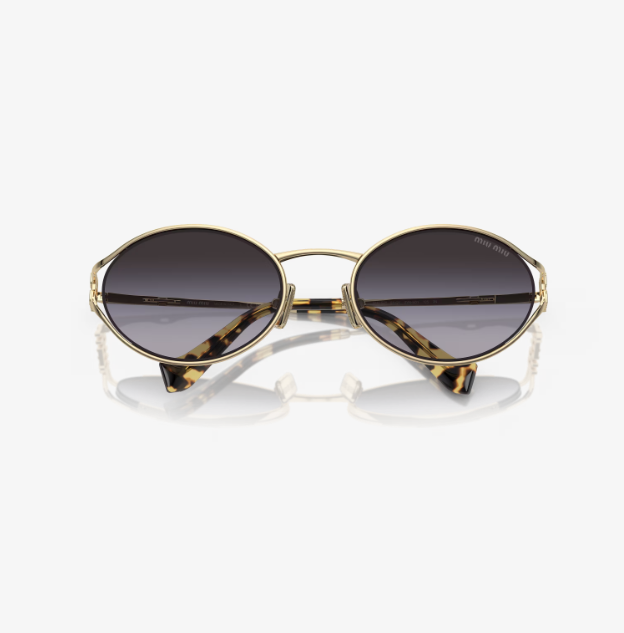 Gold frame sunglasses Gray lenses