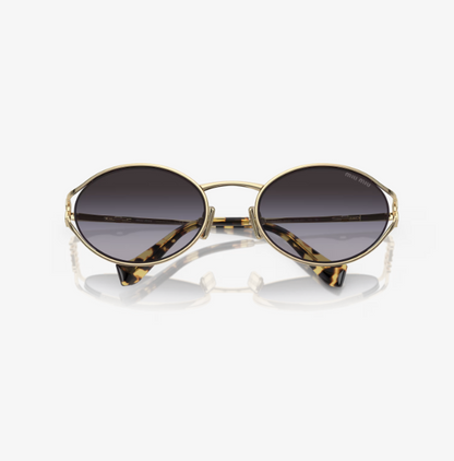 Gold frame sunglasses Gray lenses