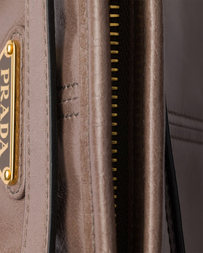 Bonnie Große braune Lederhandtasche