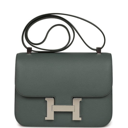 Constance 23 Vert Amande Epsom Palladium Hardware