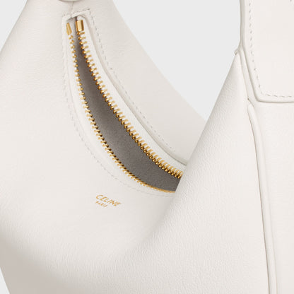 Borsa Lulu Teen in pelle di vitello granata riso
