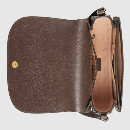 Borsa a spalla piccola Ophidia in GG Supreme