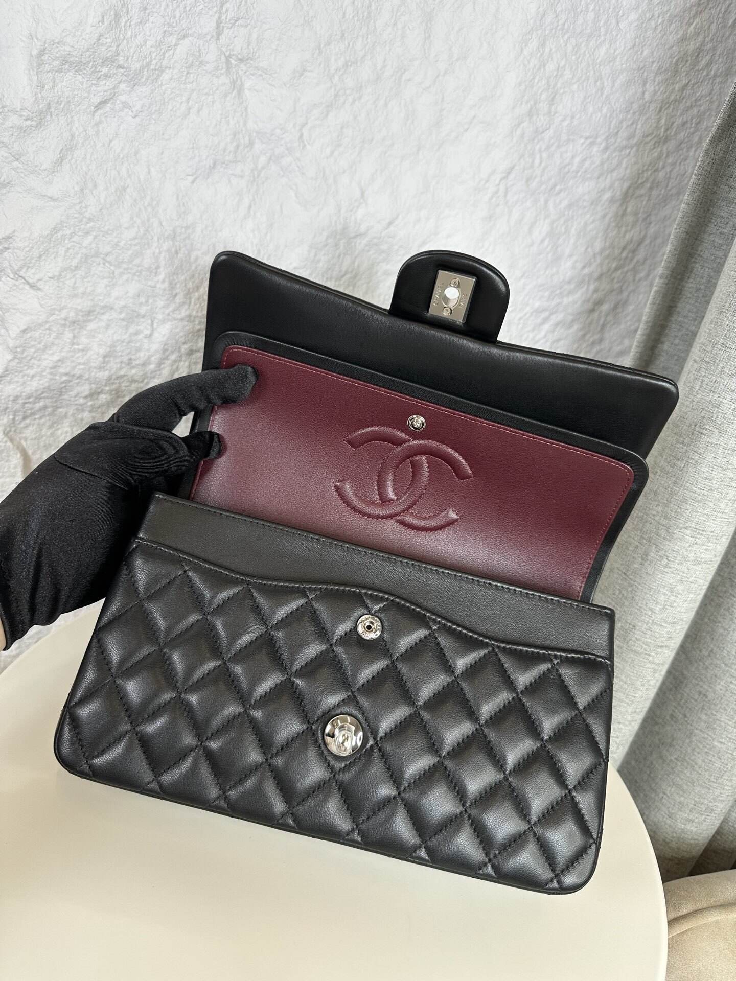 11.12 Hand Bag Nero/Argento Media