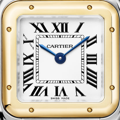 Uhr Panthère, kleines Modell, in Silber/Gold