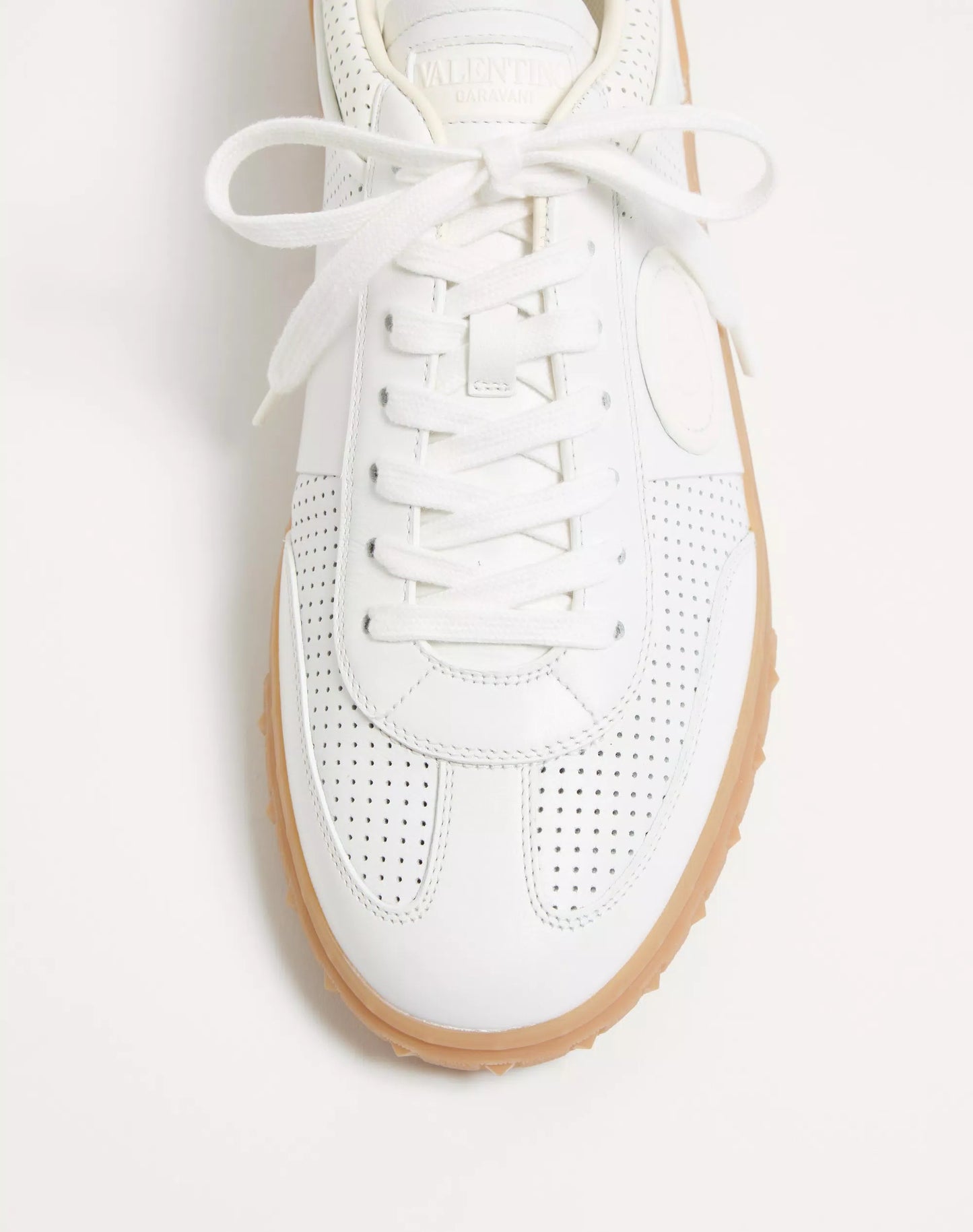 Sneaker Low Top Upvillage In Nappa Traforata Bianco