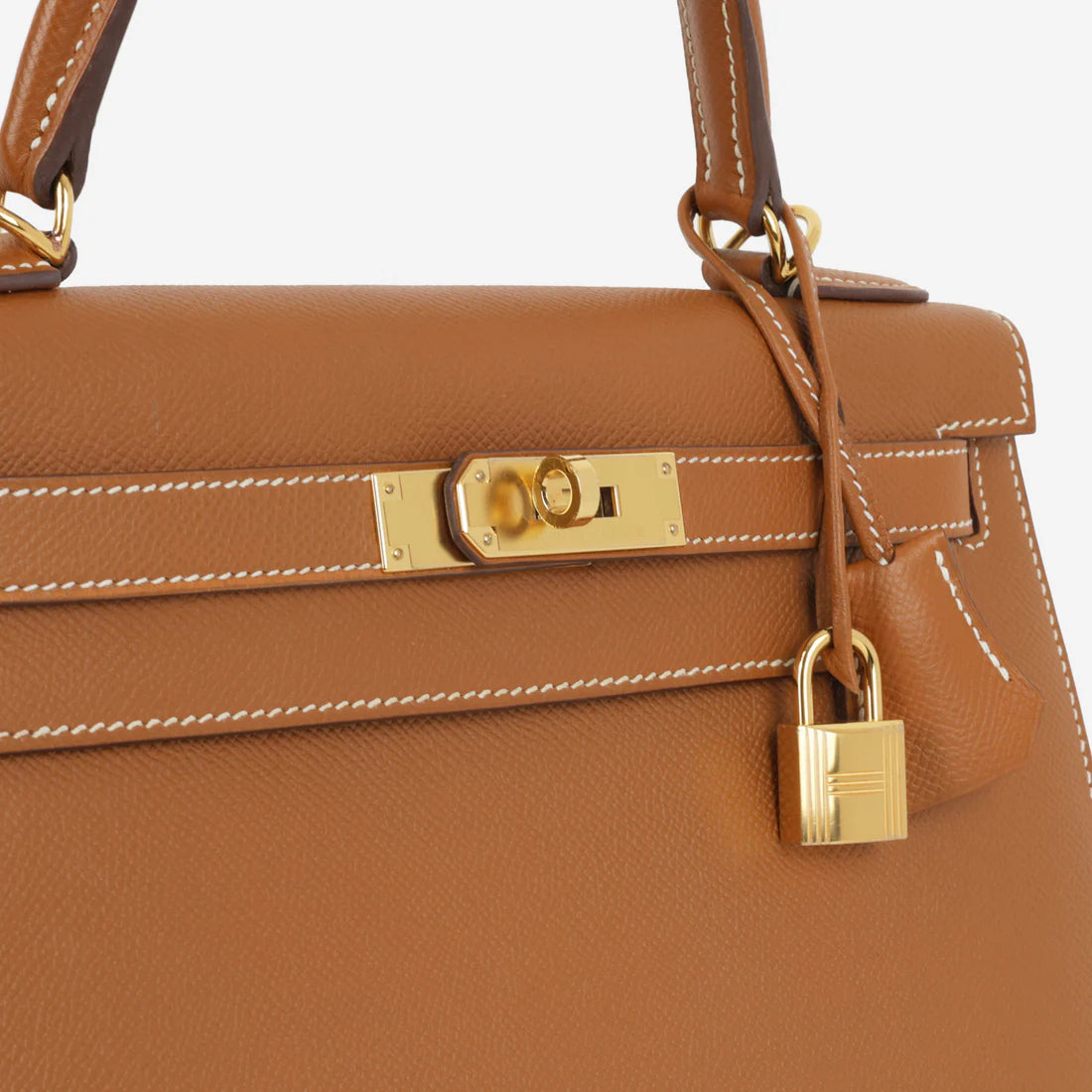 Kelly 28 Gold with gold hardware Epsom
