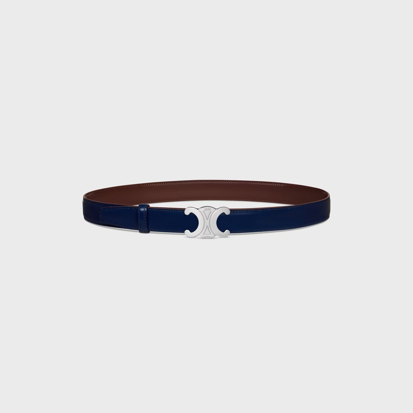 FIBBIA TRIOMPHE E TRACOLLA REVERSIBILE DA 25 MM Navy Uomo
