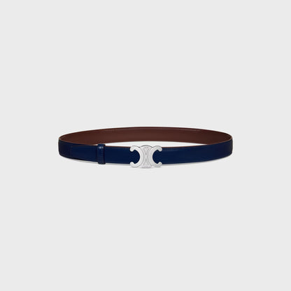 FIBBIA TRIOMPHE E TRACOLLA REVERSIBILE DA 25 MM Navy Uomo